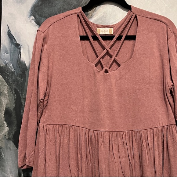 Altar’d state strappy pink sleeve M - Picture 2 of 7